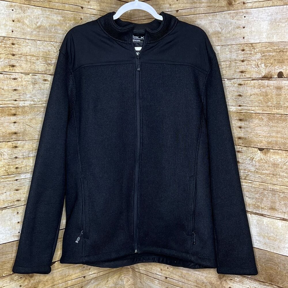 ZEROXPOSUR ZXBLK RUGGED WEAR SWEATER KNIT EVERYDAY JACKET COAT BLACK SIZE XL